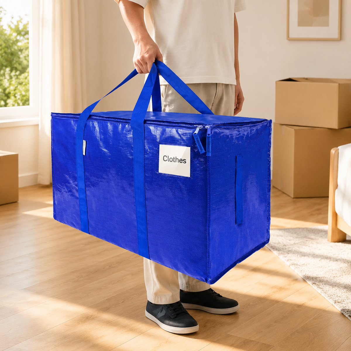 Heavy Duty XXL Moving Bag With Wrap-Around Handles.