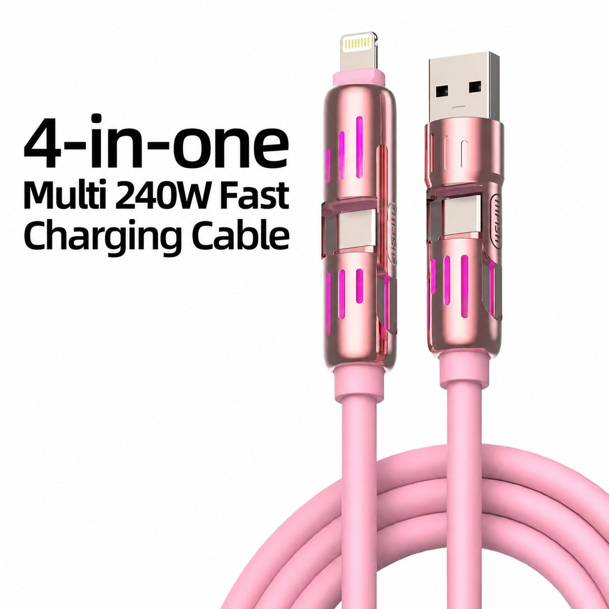 4-in-1 Universal 240W Fast Charging Cable.