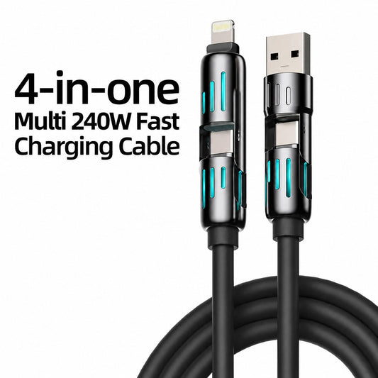 4-in-1 Universal 240W Fast Charging Cable.