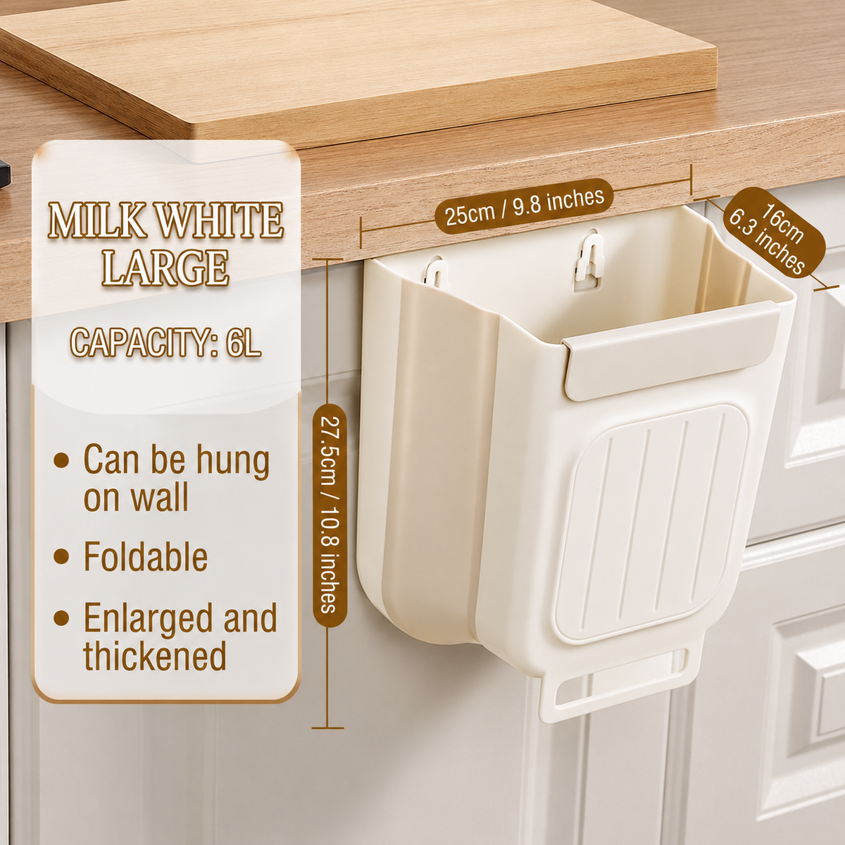 Foldable Hanging Trash Bin.