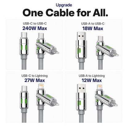 4-in-1 Universal 240W Fast Charging Cable