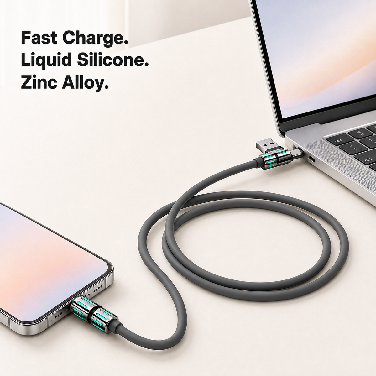 4-in-1 Universal 240W Fast Charging Cable.