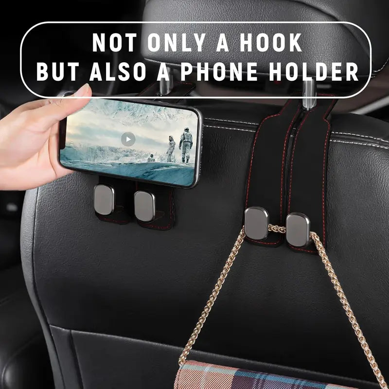 Car Seat Headrest Storage Hooks.