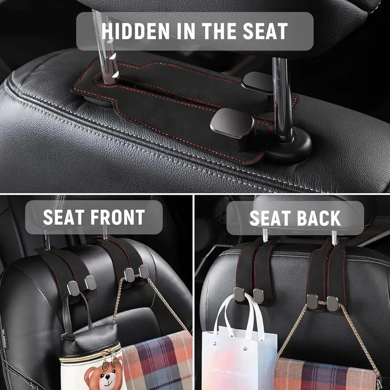 Car Seat Headrest Storage Hooks.