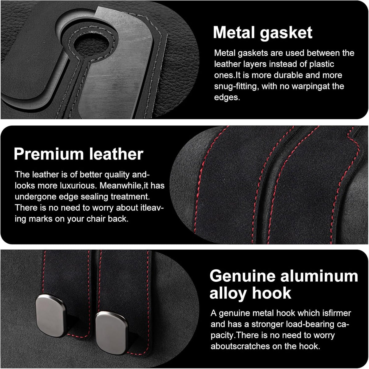 Car Seat Headrest Storage Hooks.