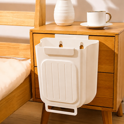 Foldable Hanging Trash Bin.