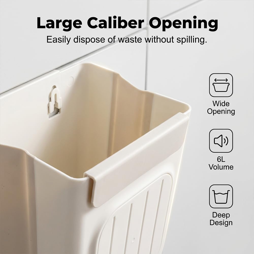 Foldable Hanging Trash Bin.