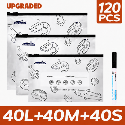 Reusable Aluminum Foil Sealable Food Storage Bags.