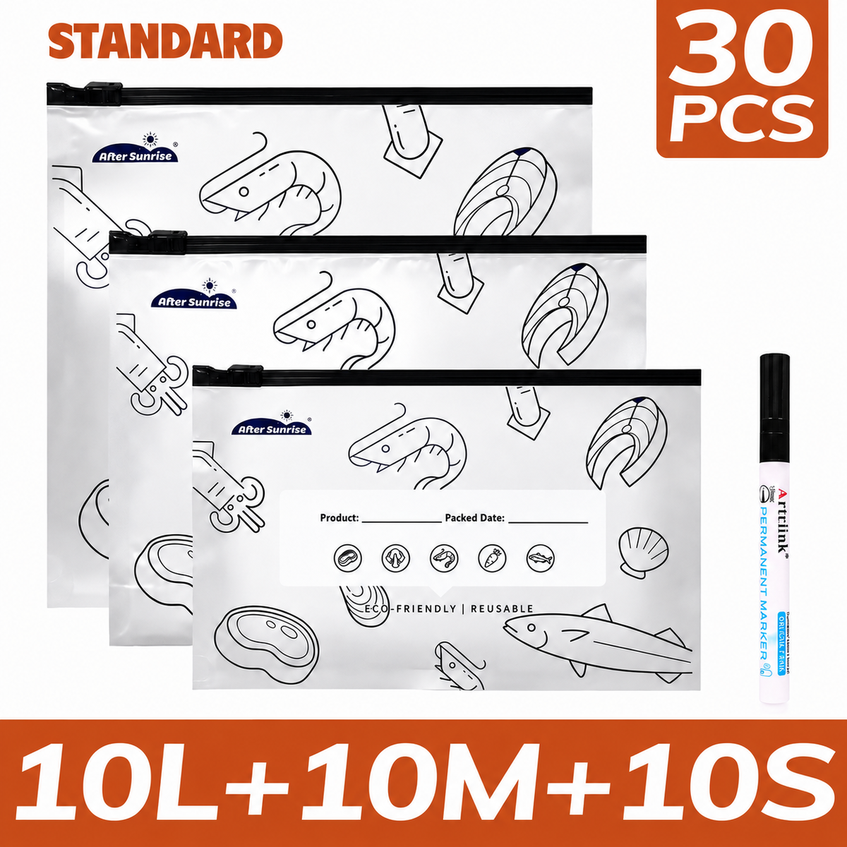 Reusable Aluminum Foil Sealable Food Storage Bags.