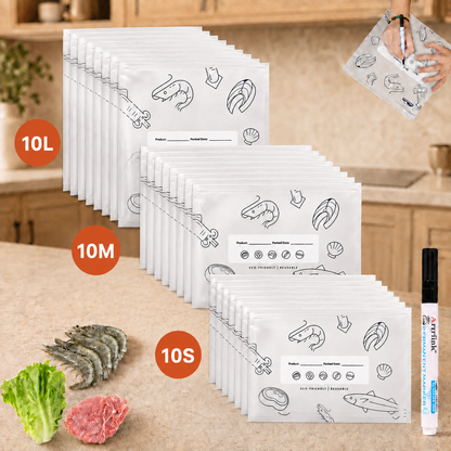 Reusable Aluminum Foil Sealable Food Storage Bags.