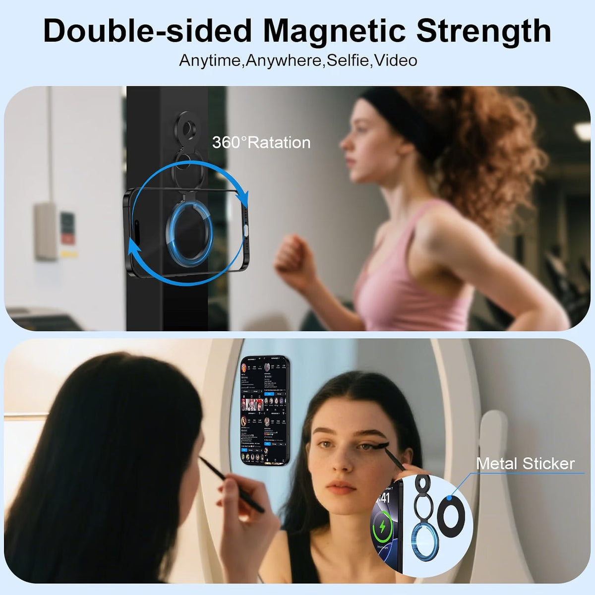 Dual Magnetic Mobile Phone Stand