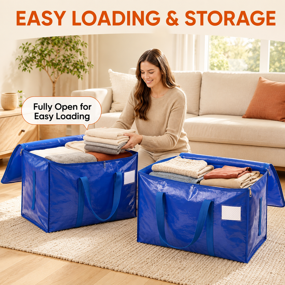 Heavy Duty XXL Moving Bag With Wrap-Around Handles.