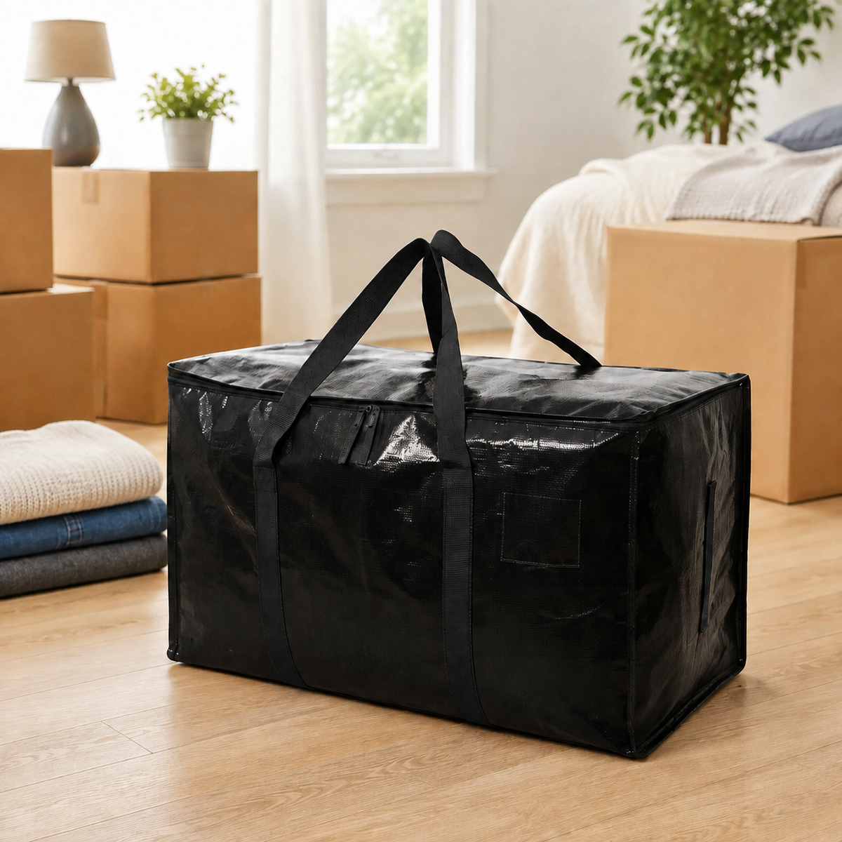 Heavy Duty XXL Moving Bag With Wrap-Around Handles.