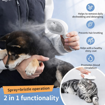 Pet Hair Removal Spray Brush.