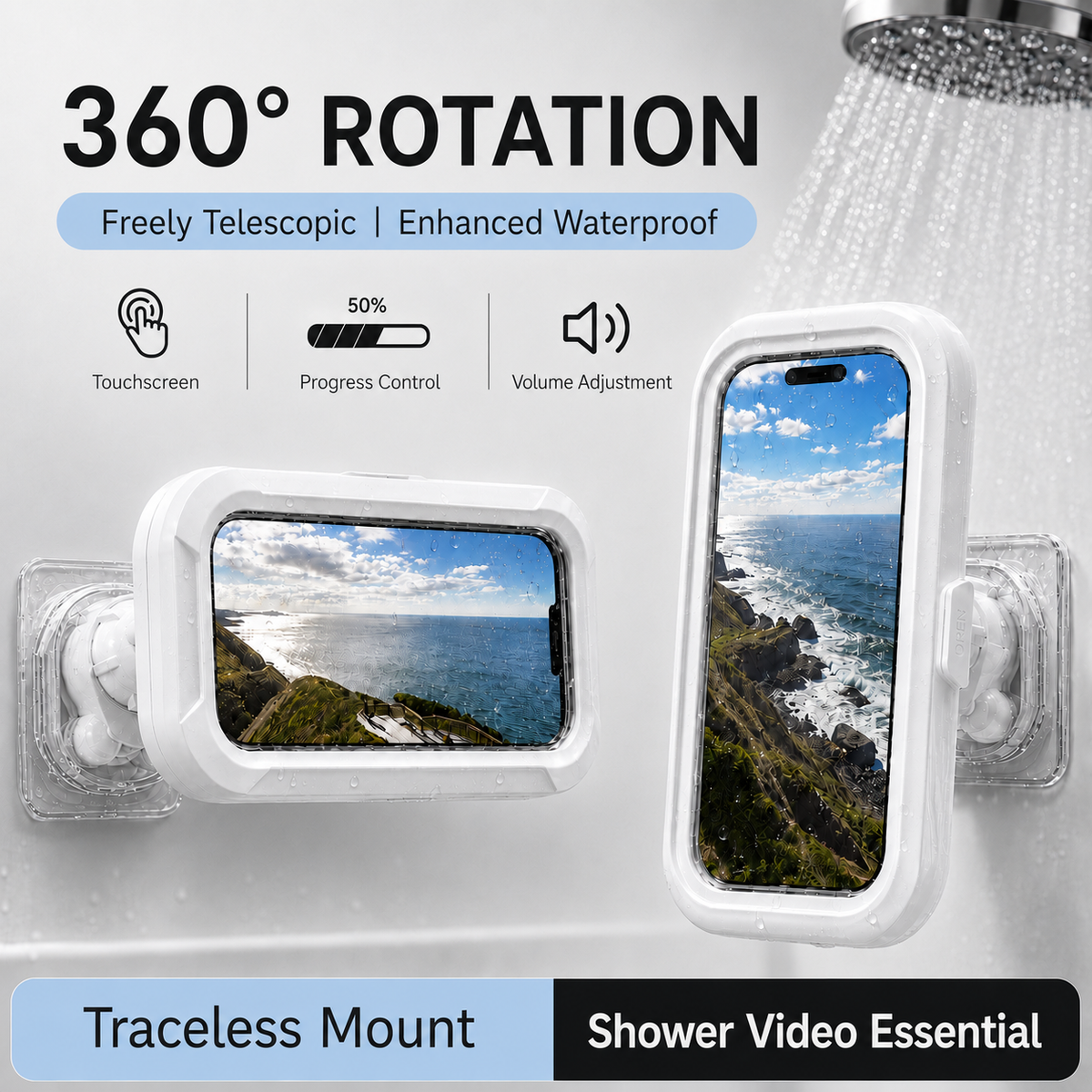 Waterproof Shower Phone Holder