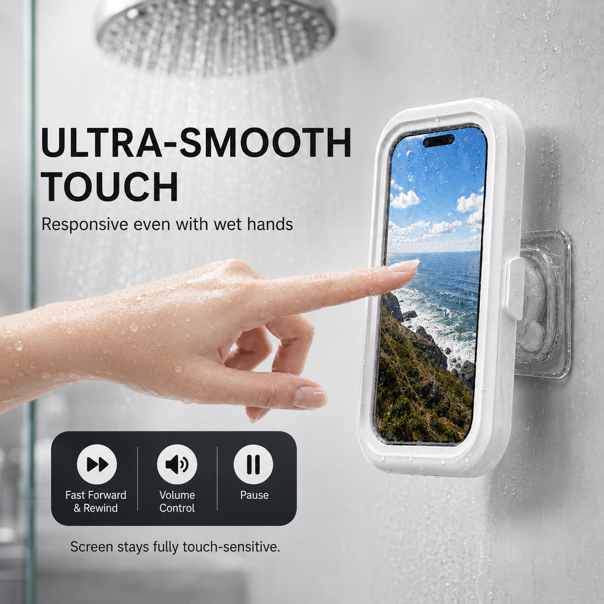 Waterproof Shower Phone Holder