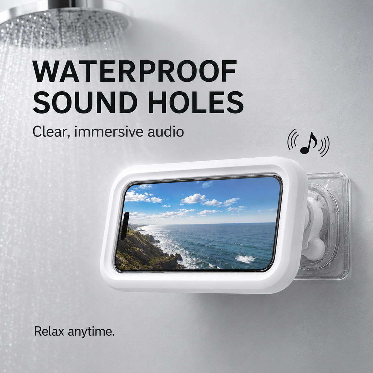 Waterproof Shower Phone Holder.