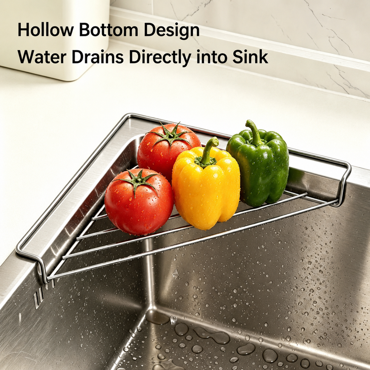 Corner Sink Shelf Drying Rack.
