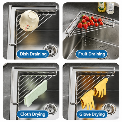 Corner Sink Shelf Drying Rack.