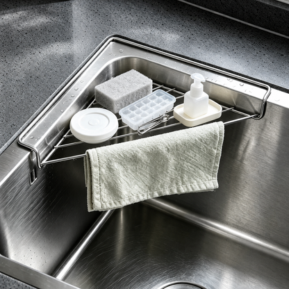 Corner Sink Shelf Drying Rack.