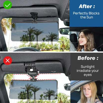 Universal Anti-Glare Polarized Sun Visor Extender.