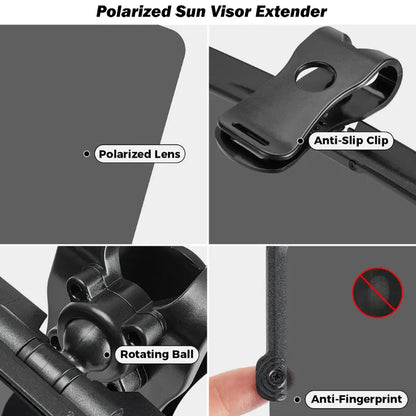 Universal Anti-Glare Polarized Sun Visor Extender.